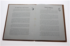 1939 Open Golf Championship St. Andrews Booklet