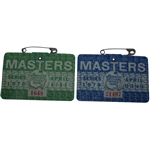 1978 & 1979 Masters Series Badges #1648 & #21497 - Player & Zoeller Wins