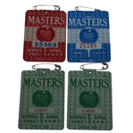 Four Masters Series Badges - 1981, 1982 (x2), and 1983
