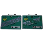 Two 1997 Masters Series Badges #X14775 & X14777 - Tiger Woods Wins