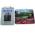 2001 & 2005 Masters Series Badges - Tiger Woods Wins