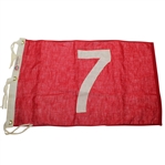 Vintage Red 7th Hole Flag