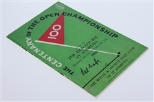 Kel Nagle Signed 1960 Open Championship at St. Andrews Program JSA ALOA