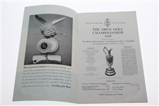 Gary Player Signed 1959 Open Championship at Muirfield Program JSA ALOA