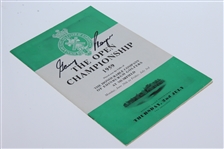 Gary Player Signed 1959 Open Championship at Muirfield Program JSA ALOA