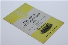 Peter Thomson Signed 1958 Open Championship at Royal Lytham Program - Friday JSA ALOA