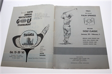 Jack Nicklaus Signed 1963 Palm Springs Golf Classic Program- 4th Career Win- JSA ALOA