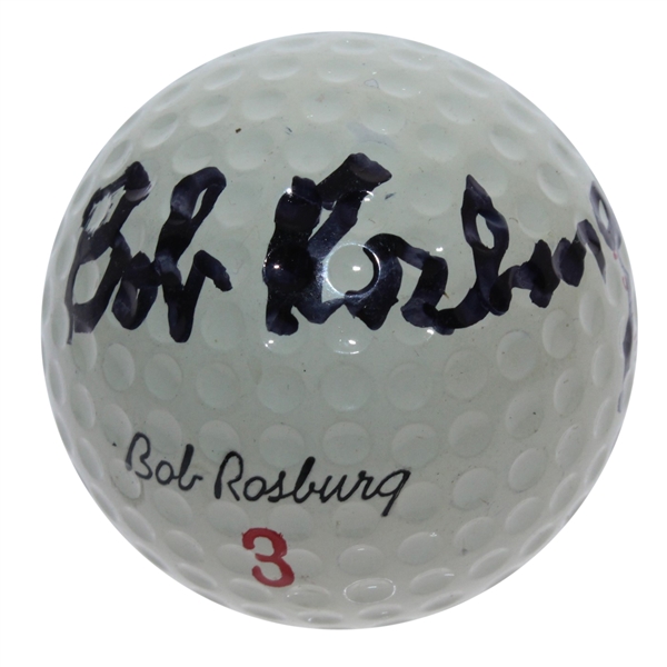  1959 PGA Champ Bob Rosburg Signed Personal Model International Logo Golf Ball JSA ALOA