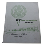 1957 US Open at Inverness Club Program - Dick Mayer Winner