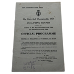 1947 Open Championship Qualifying Rounds Official Program - For Competitors Only