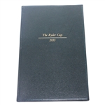 1953 Ryder Cup Ltd Ed Hard Bound Program #22/30 Purported to be Henry Cottons