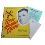 1950 Ben Hogan Open at Phoenix Country Club Program (Phoenix Open) - Jimmy Demaret Winner