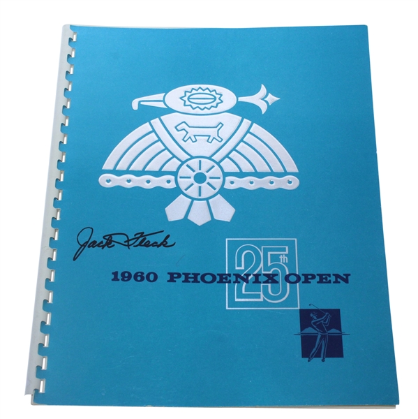 Jack Fleck Signed 1960 Phoenix Open 25th Anniversary Program JSA ALOA