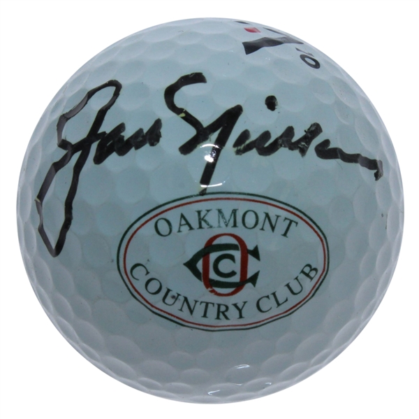 Jack Nicklaus Signed Oakmont C.C. Logo Golf Ball - Site of 1st Major Win JSA ALOA
