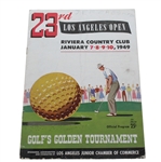1949 LA Open Tournament at Riviera CC Program - Lloyd Mangrum Winner