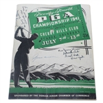 Multi-Signed 1941 PGA at Cherry Hills Program - Smith, Wood, Hogan, Guldahl, & More JSA ALOA