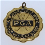 1961 Arnold Palmer vs Jay Hebert PGA National Golf Week Medal and Booklet
