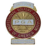 1963 PGA Championship at Dallas Athletic Club Contestant Badge - Jack Nicklaus Winner