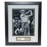Ben Hogan Signed 8x10 B&W Framed Post-Swing Photo - Gold Marker JSA ALOA
