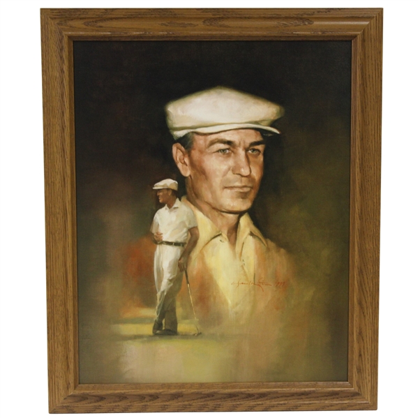 Ben Hogan Honoree, Mrs. Hogans Personal Glenn Harrington Print - Used for 1999 Memorial Program - Framed