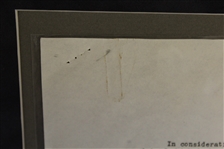 Ben Hogan Signed June 17, 1953 Chesterfield Cigarette Original Contract W/Handwritten Amendment - Framed JSA ALOA