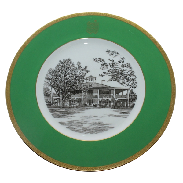 Augusta National Clubhouse Wedgwood Bone China Ltd Ed Plate #113 - Gifted to Bobby Jones Son Robert Tyre III