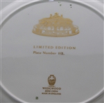 Augusta National Clubhouse Wedgwood Bone China Ltd Ed Plate #113 - Gifted to Bobby Jones' Son Robert Tyre III