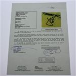 Jordan Spieth Signed Undated Masters Embroidered Golf Flag Full JSA #Z29358