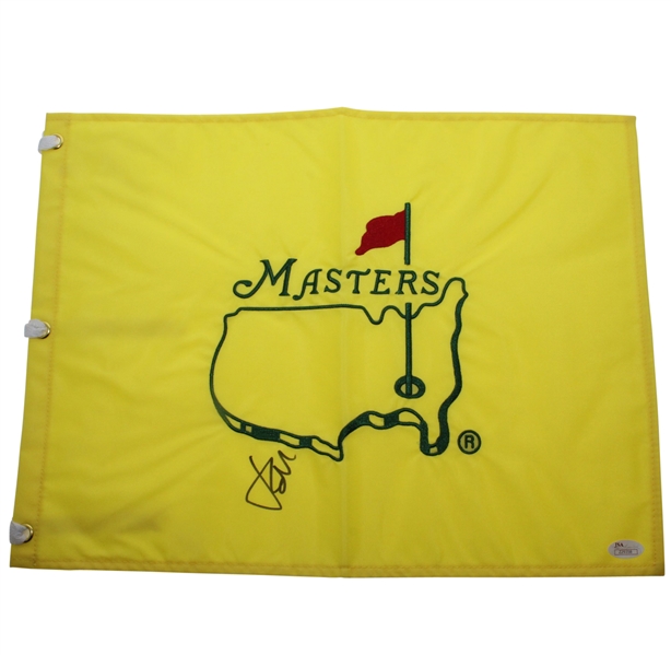 Jordan Spieth Signed Undated Masters Embroidered Golf Flag Full JSA #Z29358
