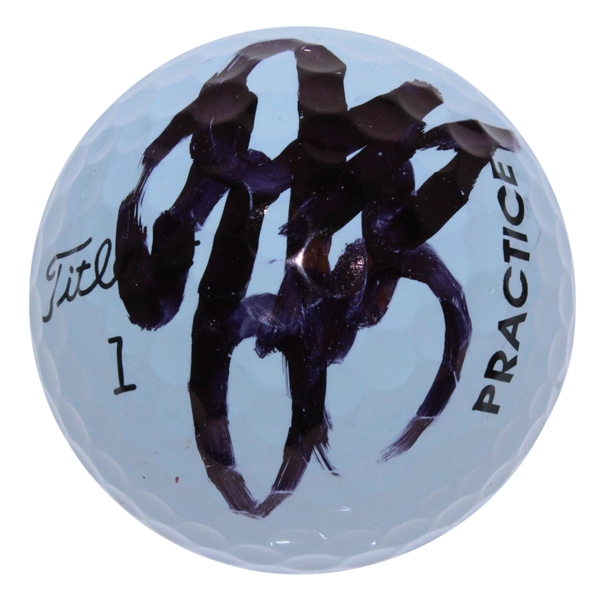 Rickie Fowler Signed Titleist Practice Golf Ball JSA #P76616
