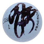 Rickie Fowler Signed Titleist Practice Golf Ball JSA #P76616