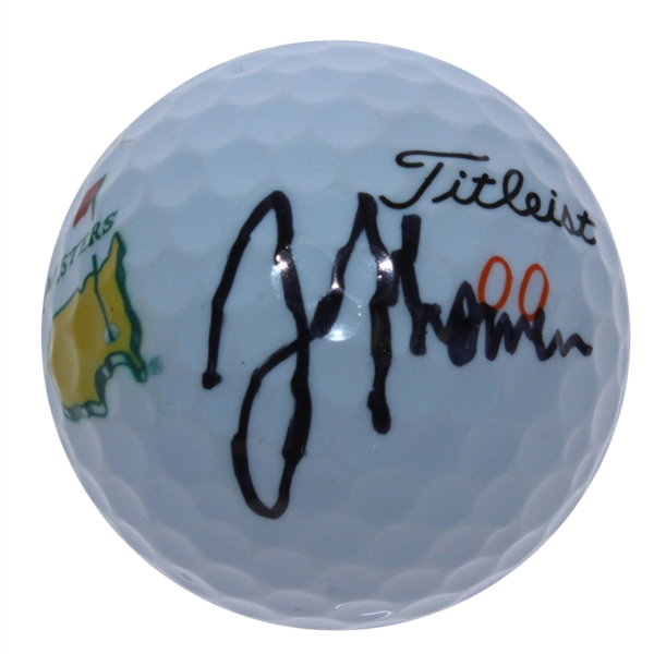Justin Thomas Signed Masters Logo Golf Ball JSA ALOA