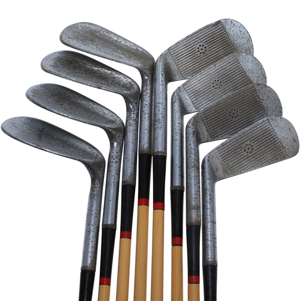 Robert T. Jones Jr. Spalding Kro-Flite Set of Irons 2-9 - Pat. 1,551,562 - Roth Collection
