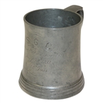 1899 S.G.C. Mixed Foursome Pewter Tankard Trophy - O.J. Ives - May 30th - Roth Collection