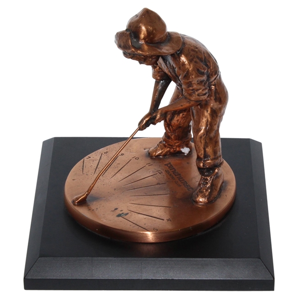 Balfour Putter Boy Bronze Sundial Statue