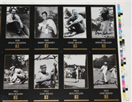 Picard, Palmer (4), Snead (3), Nicklaus (6), & others Multi-Signed (41) Uncut Proof Sheet of GSV Cards JSA ALOA