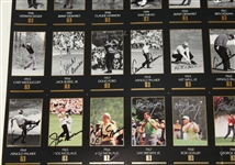Picard, Palmer (4), Snead (3), Nicklaus (6), & others Multi-Signed (41) Uncut Proof Sheet of GSV Cards JSA ALOA