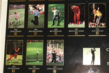 Picard, Palmer (4), Snead (3), Nicklaus (6), & others Multi-Signed (41) Uncut Proof Sheet of GSV Cards JSA ALOA