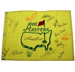 2000 Masters Champ Flag Signed by 17 Champs - Snead Center JSA ALOA