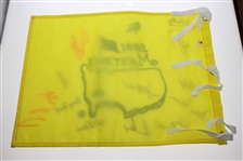 2001 Masters Champ Pin Flag Signed by 13 Champs JSA ALOA