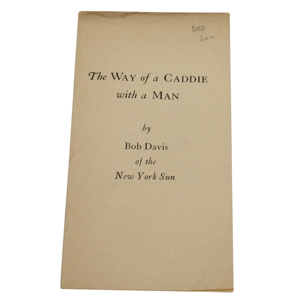 1926 The Way of a Caddie with a Man by Bob Davis