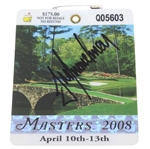 Trevor Immelman Signed 2008 Masters Badge #Q05603 JSA ALOA