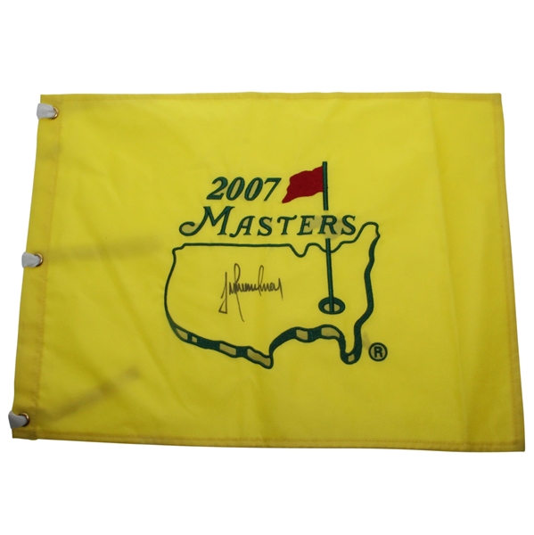 2007 Masters Embroidered Flag Signed by Trevor Immelman JSA ALOA