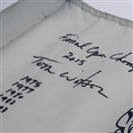 Tom Watson Signed & Win Notated St. Andrews Old Course Links Flown Flag W/Heavy Use- JSA ALOA