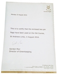 Tom Watson Signed & Win Notated St. Andrews Old Course Links Flown Flag W/Heavy Use- JSA ALOA