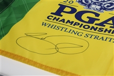Jason Day Signed 2015 PGA Championship at Whistling Straits Screen Flag JSA ALOA