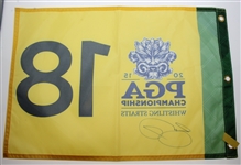 Jason Day Signed 2015 PGA Championship at Whistling Straits Screen Flag JSA ALOA