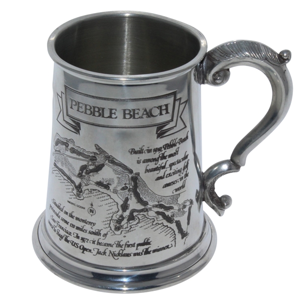 Pebble Beach Pewter Golf Tankard - Made in England