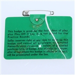 1968 Masters Tournament Badge #12975 - Bob Goalby Winner - Damaged
