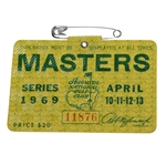 1969 Masters Tournament Badge #11876 - George Archer Winner